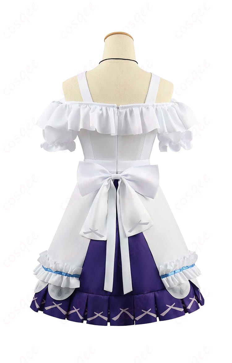 原神 クリーヴ コスプレ衣装 背面画像 - クリーヴ衣装の背面詳細、背中部分の装飾も美しく再現