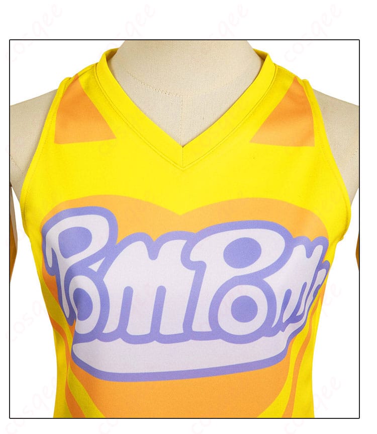 菜なれ花なれ 美空かなた チアコスプレ衣装 上衣装飾詳細画像 - 豪華な刺繍とデザインのディテール