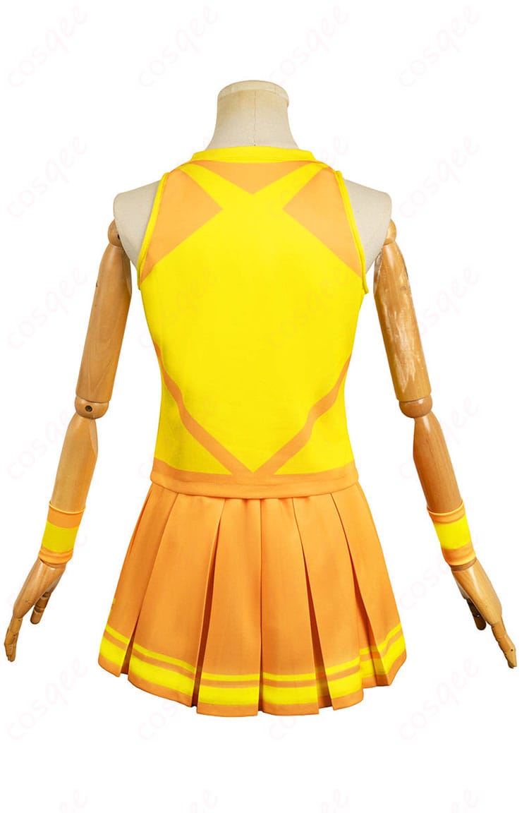 菜なれ花なれ 美空かなた チアコスプレ衣装 背面画像 - 後ろのディテールまで完璧に再現された衣装