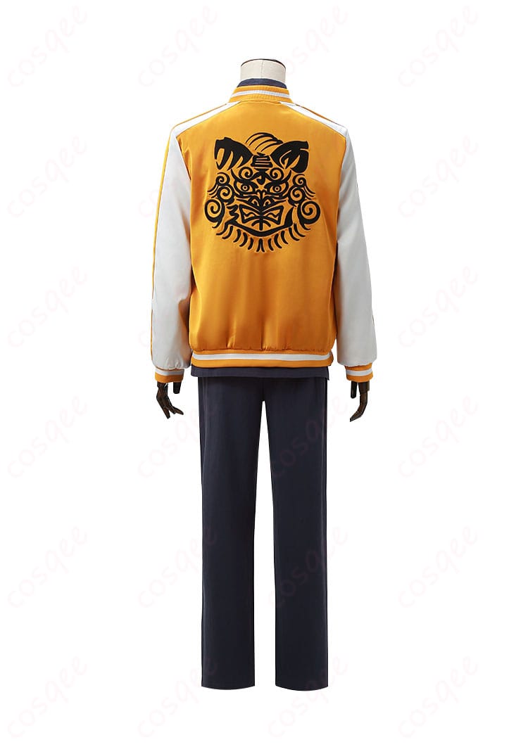 WIND BREAKER 十亀条 コスプレ衣装 背面のデザイン詳細。リアルな再現で、キャラクターの特徴を強調。