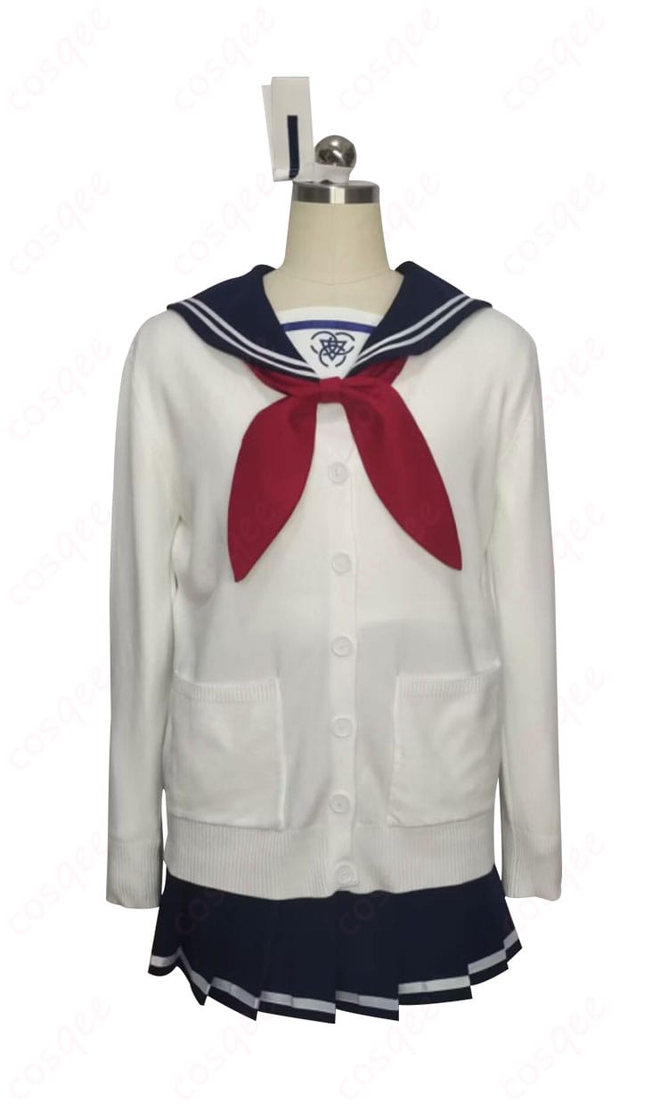 ブルーアーカイブ 柚鳥ナツ コスプレ衣装 正面から見た画像 制服の詳細なデザイン