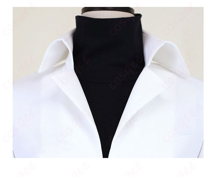 服の襟部分の詳細、プラズマ団N(エヌ)コスプレ衣装の襟のデザイン