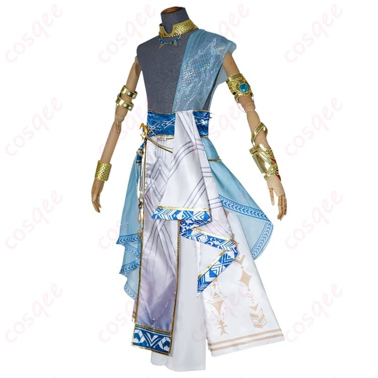 恋と深空 ホムラの潮汐の神スタイルを艶やかに纏う写真映えコスプレ衣装 - 2枚目の画像