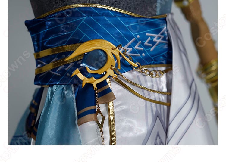 腰封の装飾細部、ホムラの腰飾りの詳細なデザイン