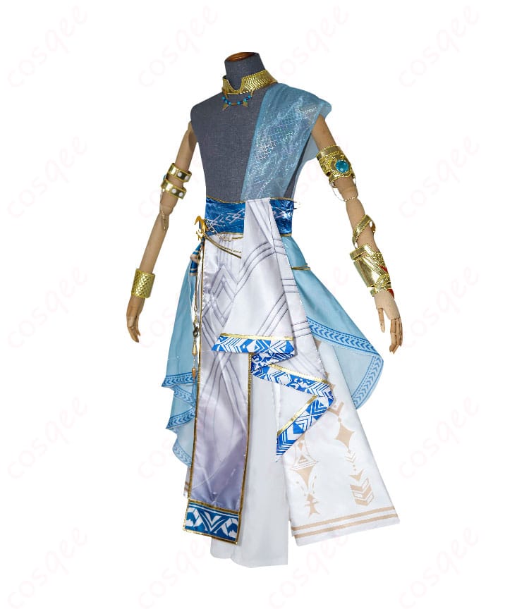 商品側面の画像、ホムラ(潮汐の神)のコスプレ衣装を横から確認