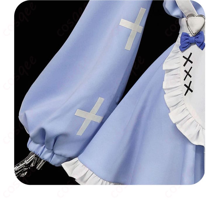 衣袖装飾のディテール画像(グリッドマンユニバース 宝多六花 コスプレ衣装)