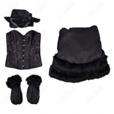 ダンジョン飯 マルシル ハロウィン向けコスプレ衣装 透け感ビスチェで写真映えするエレガントセット - 6枚目の画像（サムネイル）