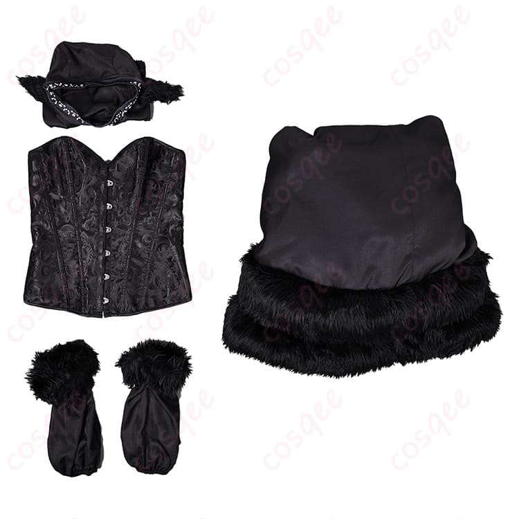 ダンジョン飯 マルシル ハロウィン向けコスプレ衣装 透け感ビスチェで写真映えするエレガントセット - 6枚目の画像