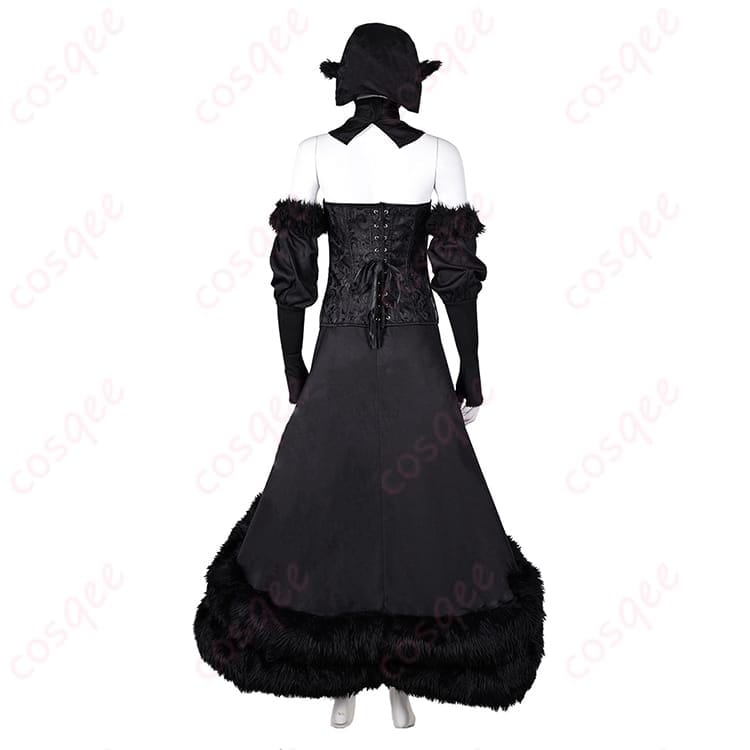 ダンジョン飯 マルシル ハロウィン向けコスプレ衣装 透け感ビスチェで写真映えするエレガントセット - 3枚目の画像