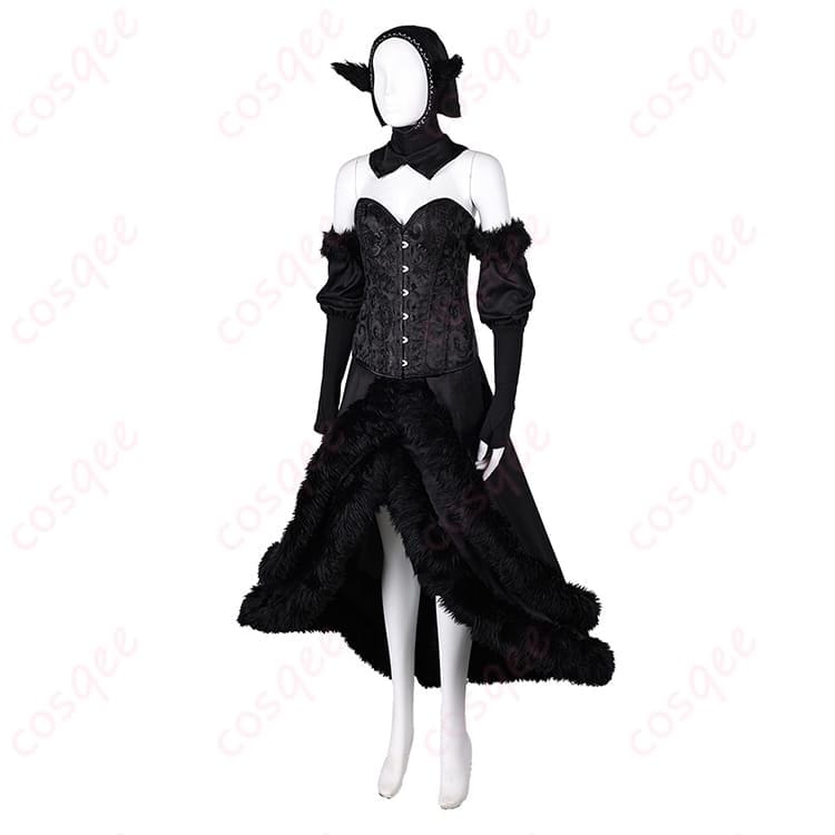 ダンジョン飯 マルシル ハロウィン向けコスプレ衣装 透け感ビスチェで写真映えするエレガントセット - 2枚目の画像