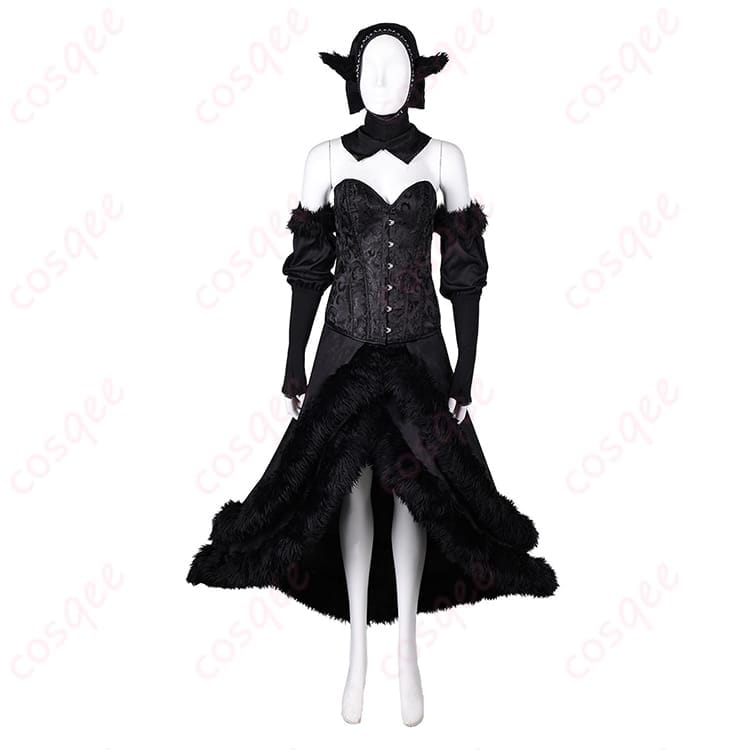 ダンジョン飯 マルシル ハロウィン向けコスプレ衣装 透け感ビスチェで写真映えするエレガントセット - 1枚目の画像