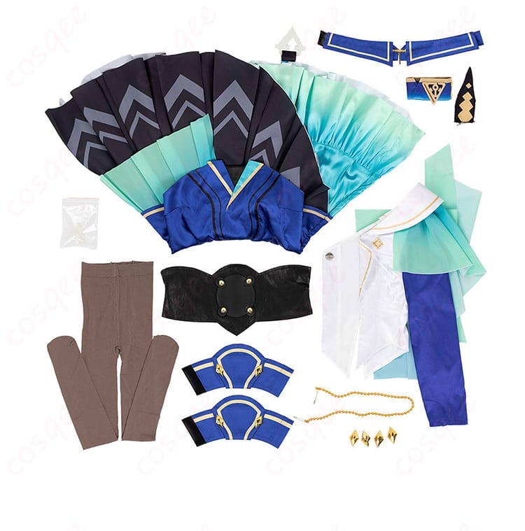 ウマ娘 ヴィルシーナ コスプレ衣装のセット内容を展示した写真