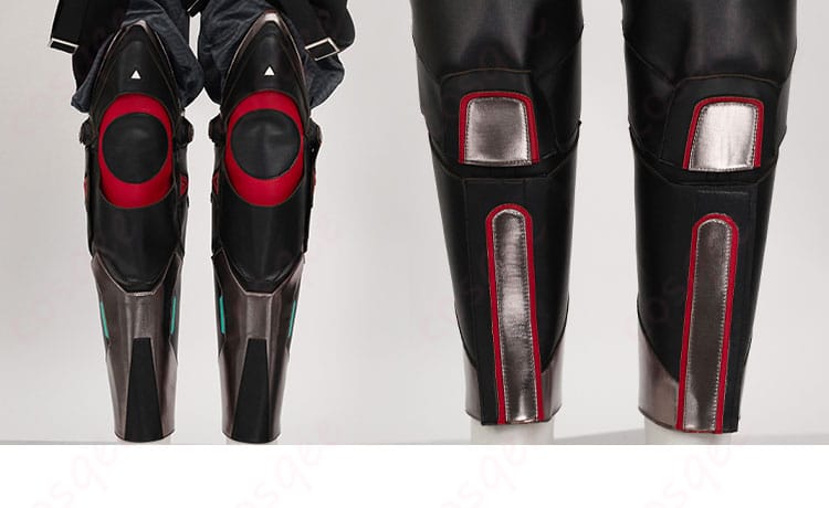 エーペックスレジェンズ レイス コスプレ衣装 足鎧装飾詳細