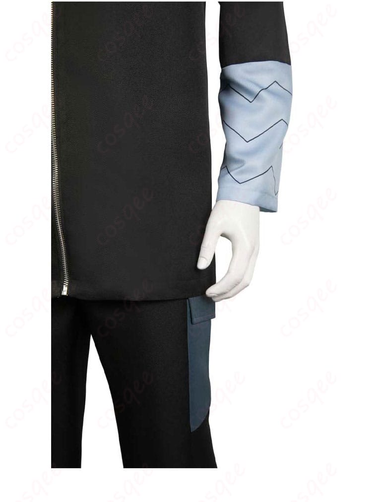 怪獣8号 保科宗四郎 コスプレ衣装 袖の装飾の詳細。リアルなデザインで、細部までこだわった仕上げ。