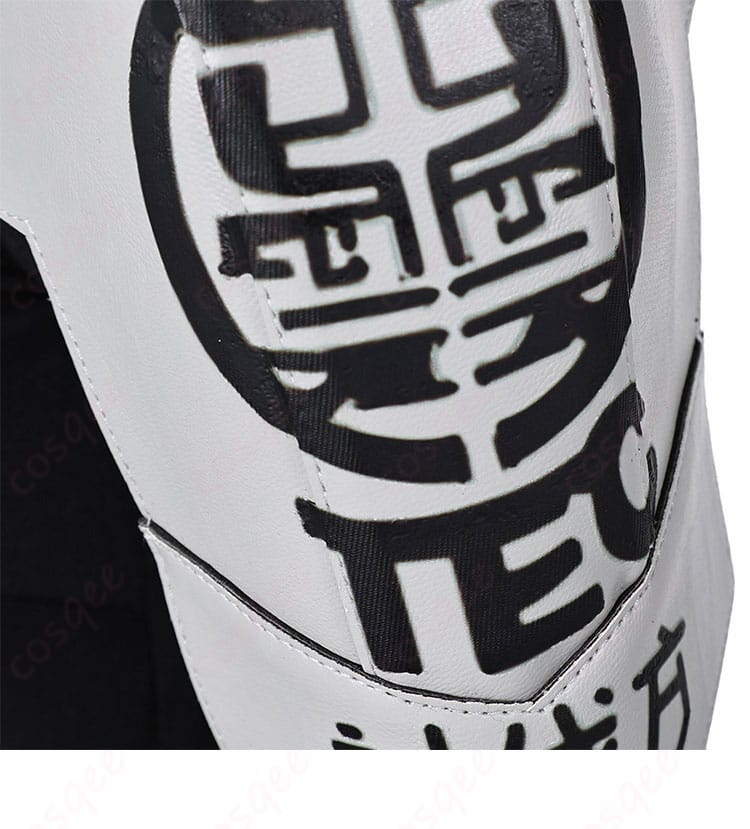 亜白ミナ コスプレ衣装の肩袖装飾ディテール。精密な装飾とデザインが特徴です。