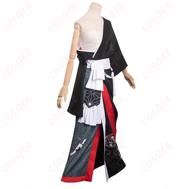 FF14 夜鶴胴着 コスプレ衣装 和装武士テイストで凛々しく写真映えする一着 - 2枚目の画像