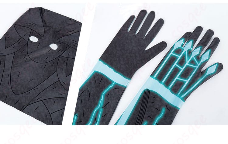 手袋の装飾詳細を強調した画像。