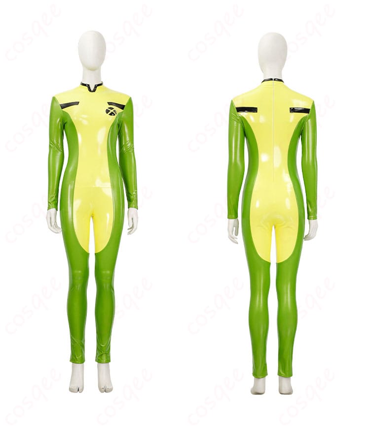 X-MEN ローグ コスプレ衣装 インナー衣装 正反面の細部