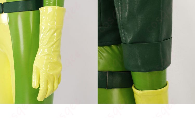 X-MEN ローグ コスプレ衣装 衣袖と手袋装飾の詳細