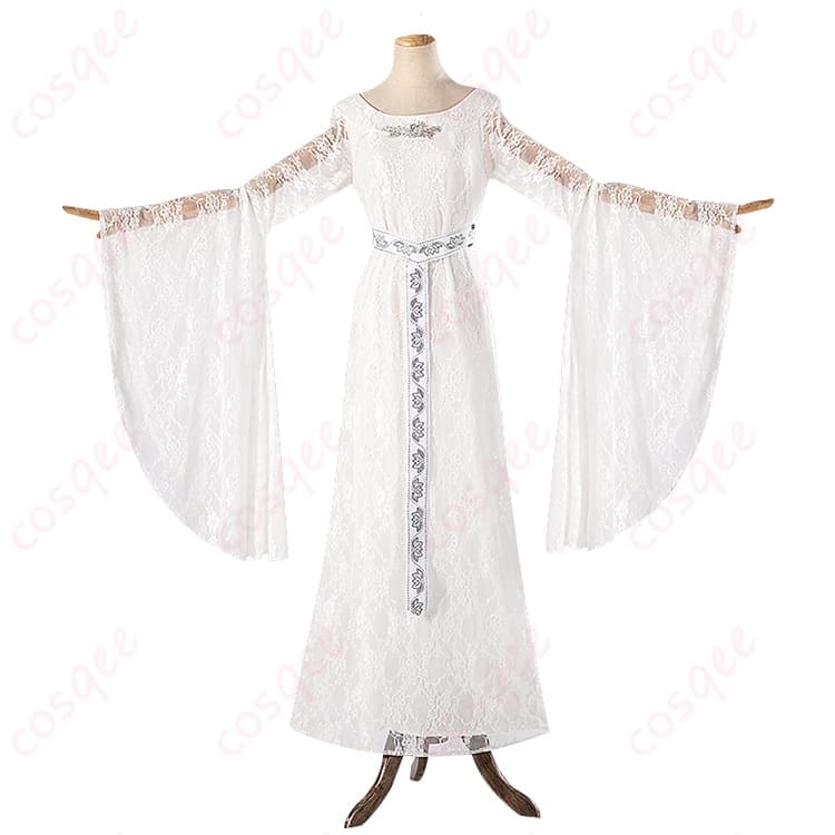 ロード・オブ・ザ・リングのガラドリエルを気品高く再現するロングドレス衣装 - 1枚目の画像