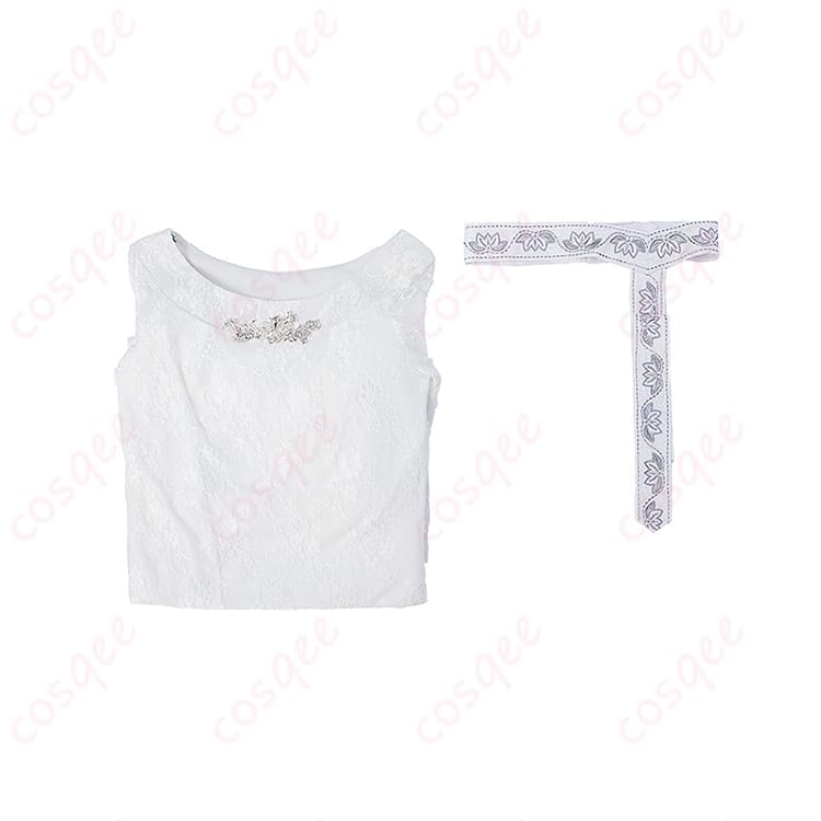 ロード・オブ・ザ・リングのガラドリエルを気品高く再現するロングドレス衣装 - 5枚目の画像