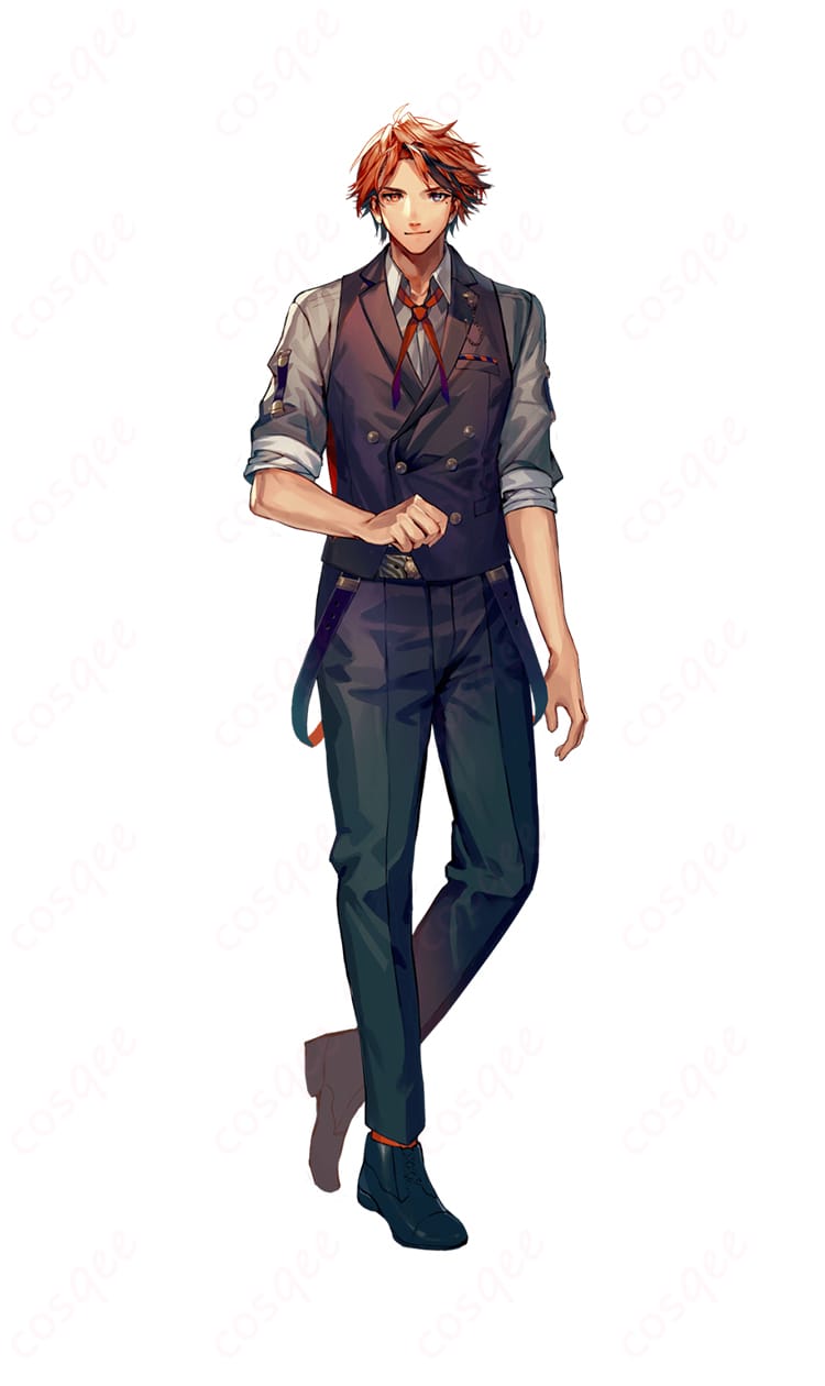 夕刻ロベル コスプレ衣装のキャラクター画像。高い再現度で、HOLOSTARSの夕刻ロベルの魅力を余すところなく表現しています。コスプレ衣装の詳細をチェック!