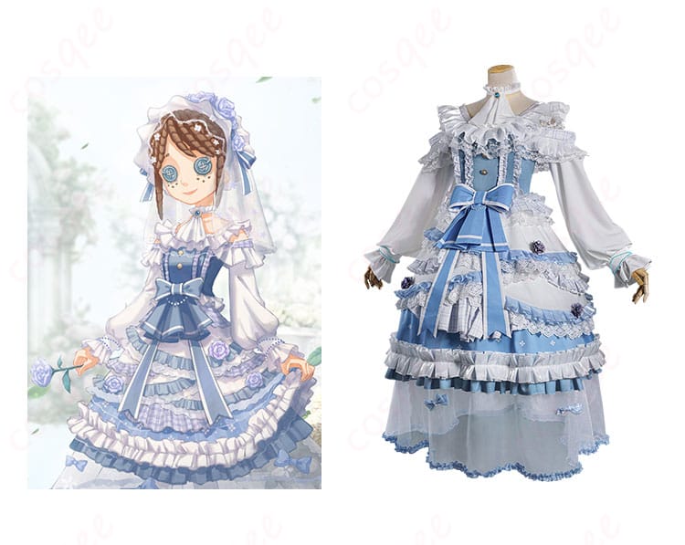 エマ・ウッズのコスプレ衣装の正面写真。バレンタイン告白診断バージョンの特徴がよくわかります。