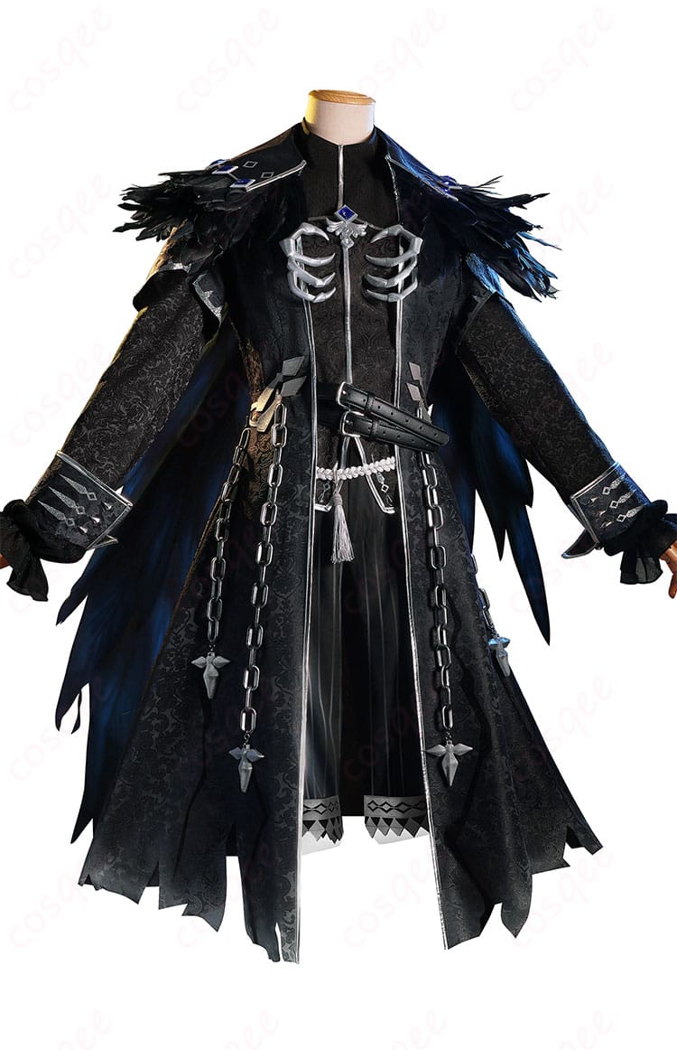 ジョゼフ 亡霊の魔術師 コスプレ衣装 正面から見た全体のデザイン、細部まで忠実に再現された衣装。