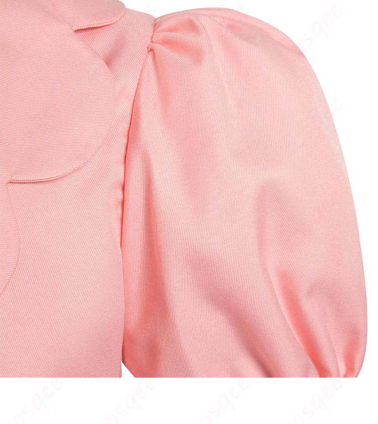 バービー コスプレ衣装 肩袖装飾。肩部分の美しいデザインと装飾の詳細。