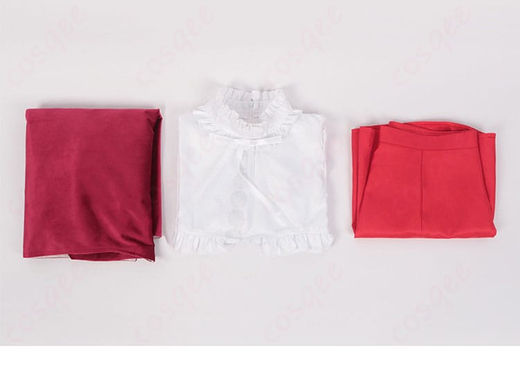 衣装の衬衫衣摆装飾、こだわりのデザインが印象的。