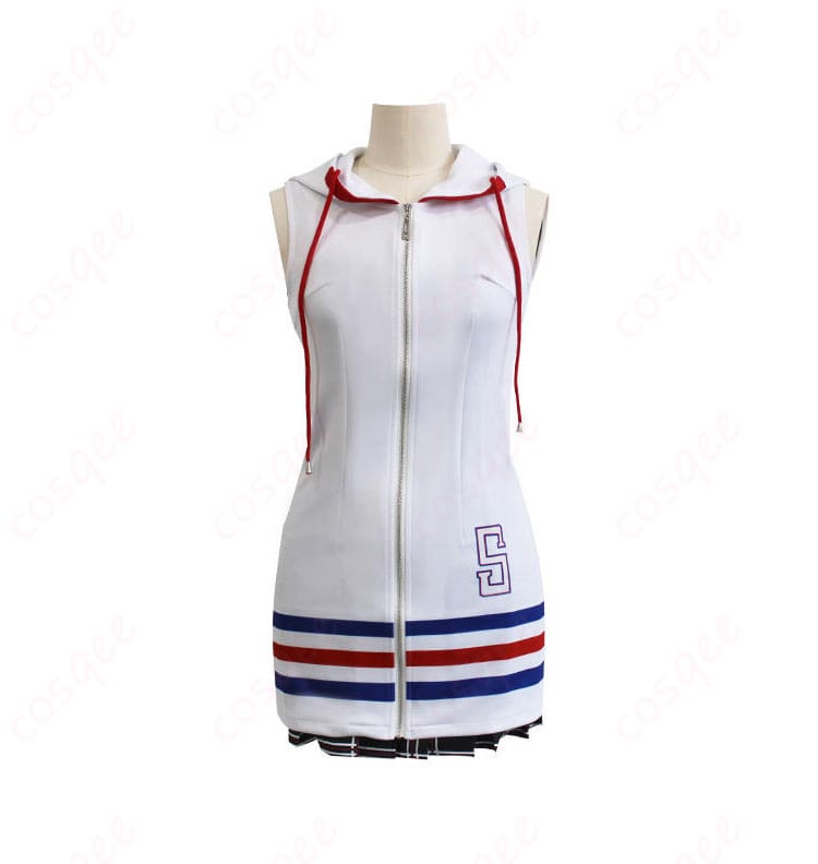 内搭服の正面装飾の詳細。制服の襟元や装飾がよく分かる近アップ画像。