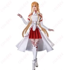 ソードアート・オンライン 結城明日奈（アスナ） コスプレ衣装 白赤コーデで凛と映える一着 - 3枚目の画像（サムネイル）