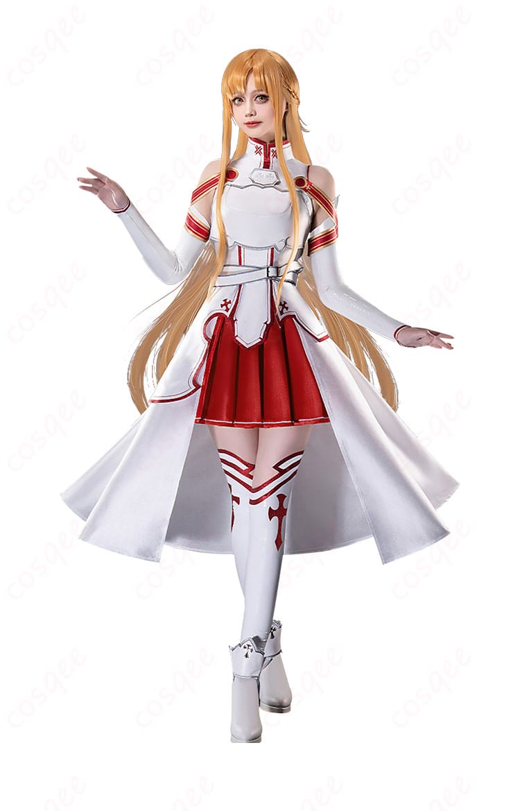 アスナコスプレ衣装の正面ディテール