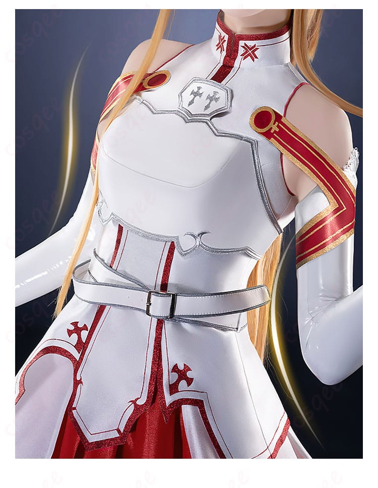 アスナコスプレ衣装の装飾ディテール