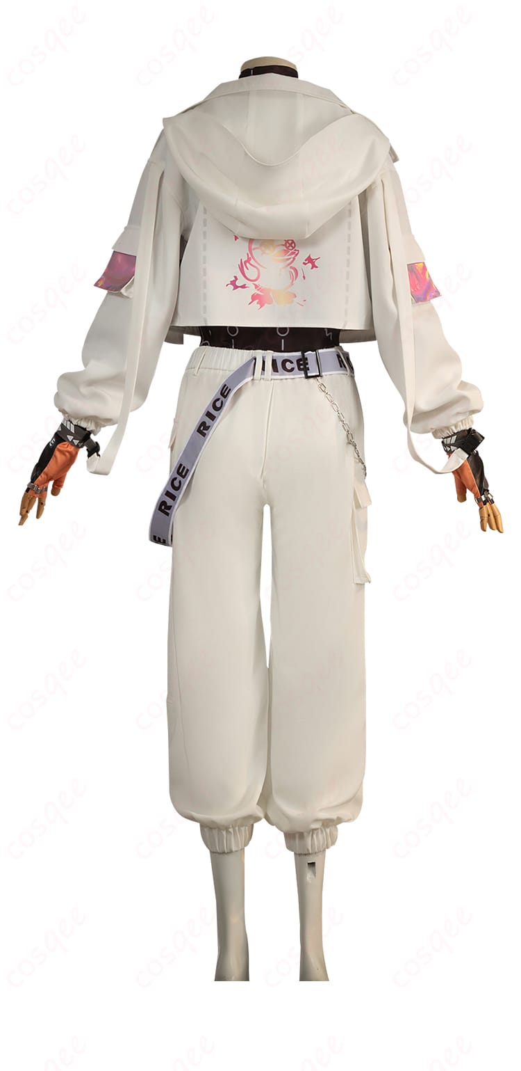 商品背面図。背面のディテール、ヘッドホンや衣装の装飾が見どころ。