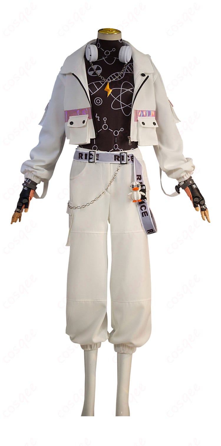 商品正面図。高再現度のコスプレ衣装、アイデンティティVの囚人(ルカ・バルサー)を再現。