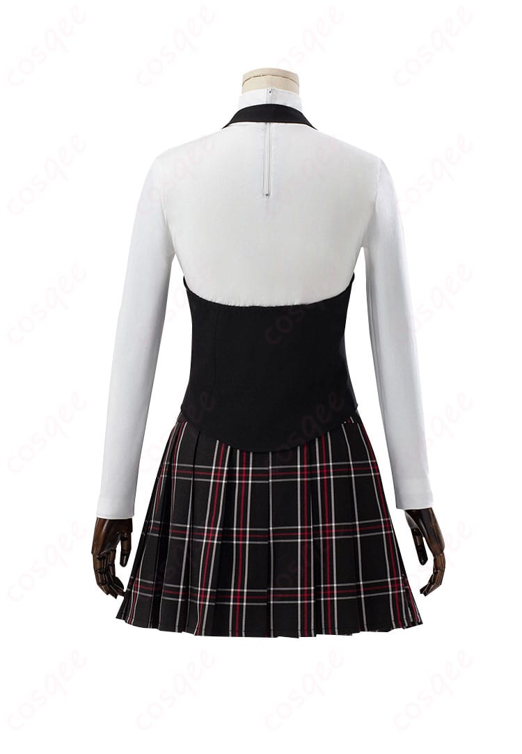 ペルソナ5 新島真 コスプレ衣装 背面デザイン。キャラクターらしいシンプルで美しい仕上がり。