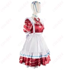 VTuber赤見かるび風メイド コスプレ衣装 可憐で写真映えする上品シルエット - 2枚目の画像（サムネイル）