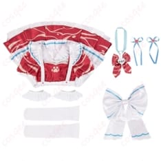 VTuber赤見かるび風メイド コスプレ衣装 可憐で写真映えする上品シルエット - 7枚目の画像（サムネイル）