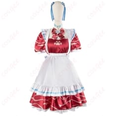 VTuber赤見かるび風メイド コスプレ衣装 可憐で写真映えする上品シルエット - 1枚目の画像（サムネイル）