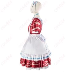 VTuber赤見かるび風メイド コスプレ衣装 可憐で写真映えする上品シルエット - 4枚目の画像（サムネイル）