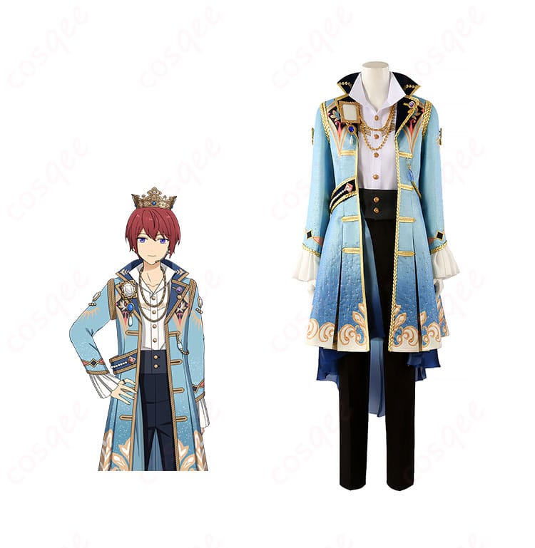 あんさんぶるスターズ!! 朱桜司・月永レオ・鳴上嵐・瀬名泉・朔間凛月 ギャンビットコスプレ衣装 正面とキャラクターが融合したデザイン