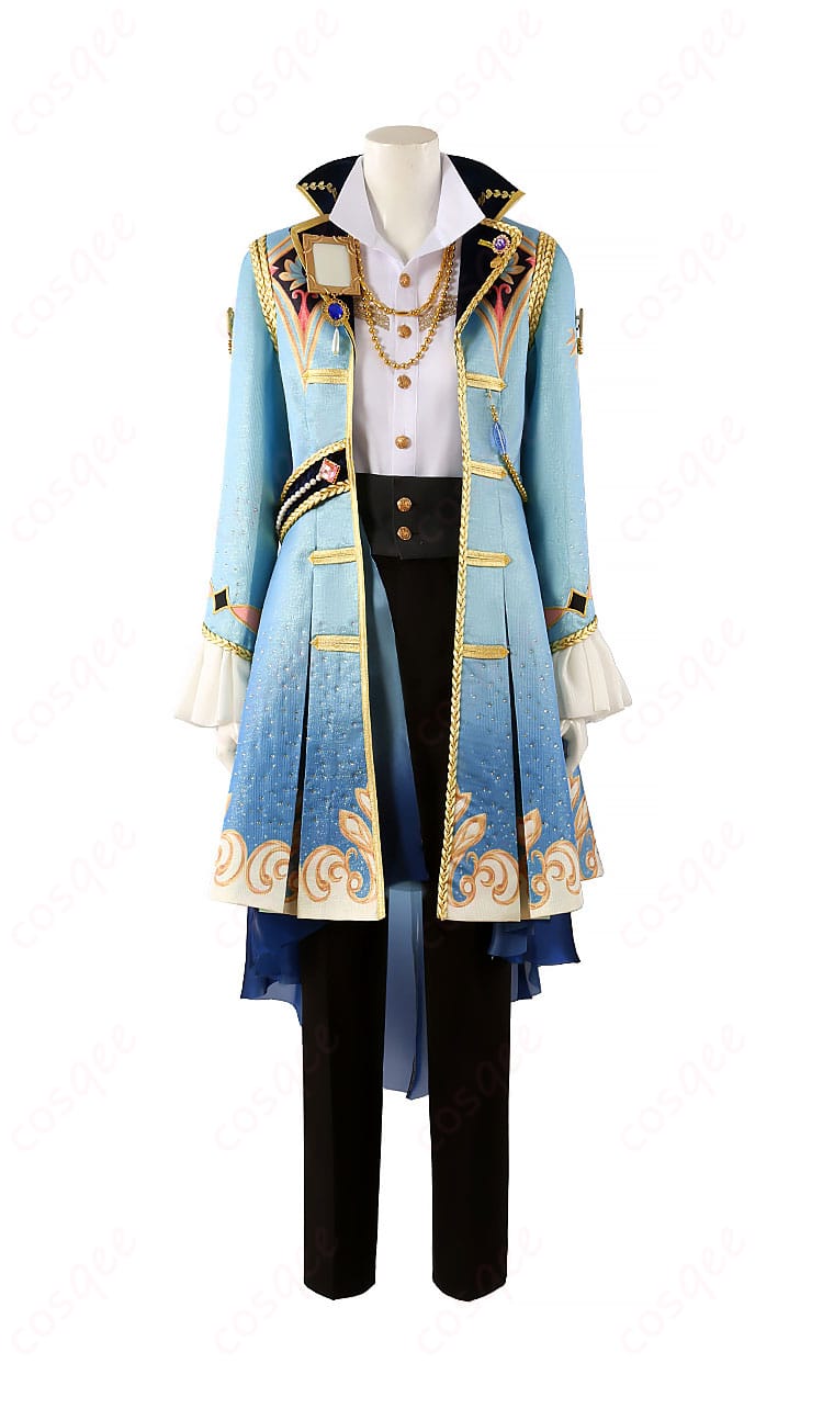 あんさんぶるスターズ!! ギャンビットコスプレ衣装 正面の詳細ビュー、精緻な刺繍と装飾