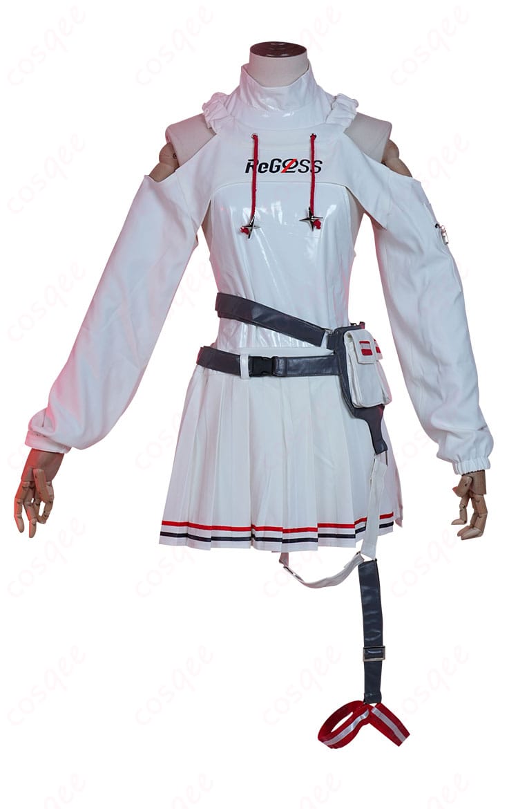 ホロライブ ReGLOSS 轟はじめ コスプレ衣装の正面図。高品質な素材で作られた、精緻なデザインが特徴です。