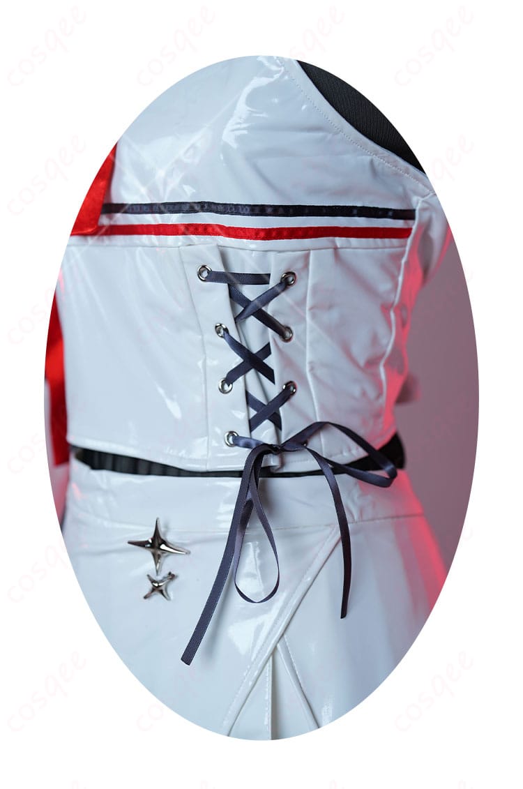 儒烏風亭らでん コスプレ衣装 背面の系绳装飾細部。美しいディテールと高い再現度。