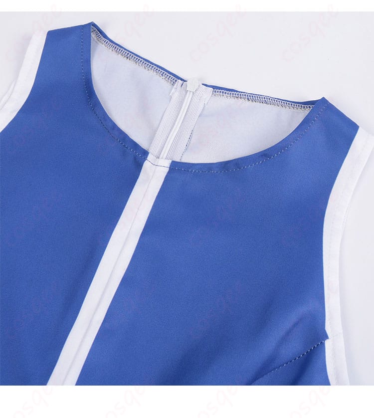 アクア コスプレ衣装 衣服の襟元の装飾、精巧な刺繍とデザイン。