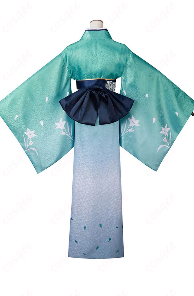 商品背面図|FGO モルガン コスプレ衣装、背面の蝶結びと装飾が特徴的。