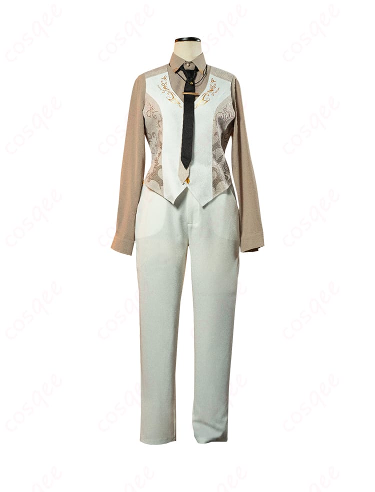 コスプレ衣装 内搭シャツ 正面の細部。クオリティの高い仕立てと素材感。