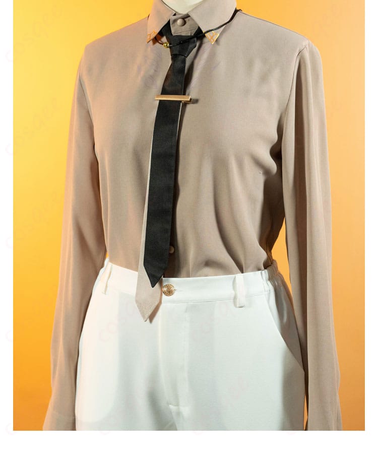 コスプレ衣装 内搭長袖シャツのディテール 丈夫で肌触りの良い素材、キャラクターの衣装にぴったり。