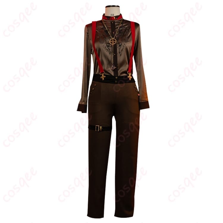 にじさんじ 葛葉 コスプレ衣装 クールにキマる小物付きセットで写真映え - 2枚目の画像